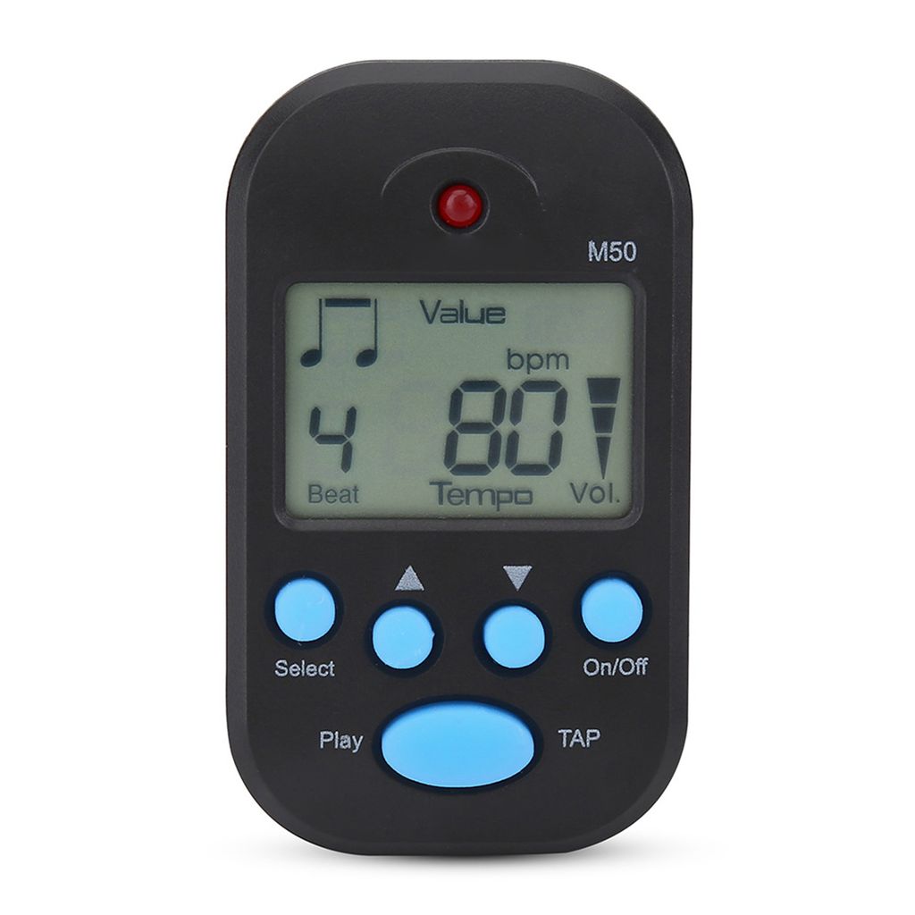Mini digitální beat tap M50 Tempo Metronome Clip Hudební Obrázek produktu 