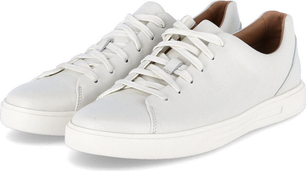 Clarks Herren Un Costa Lace Sneaker, White Leather, 43 EU Produktbild 
