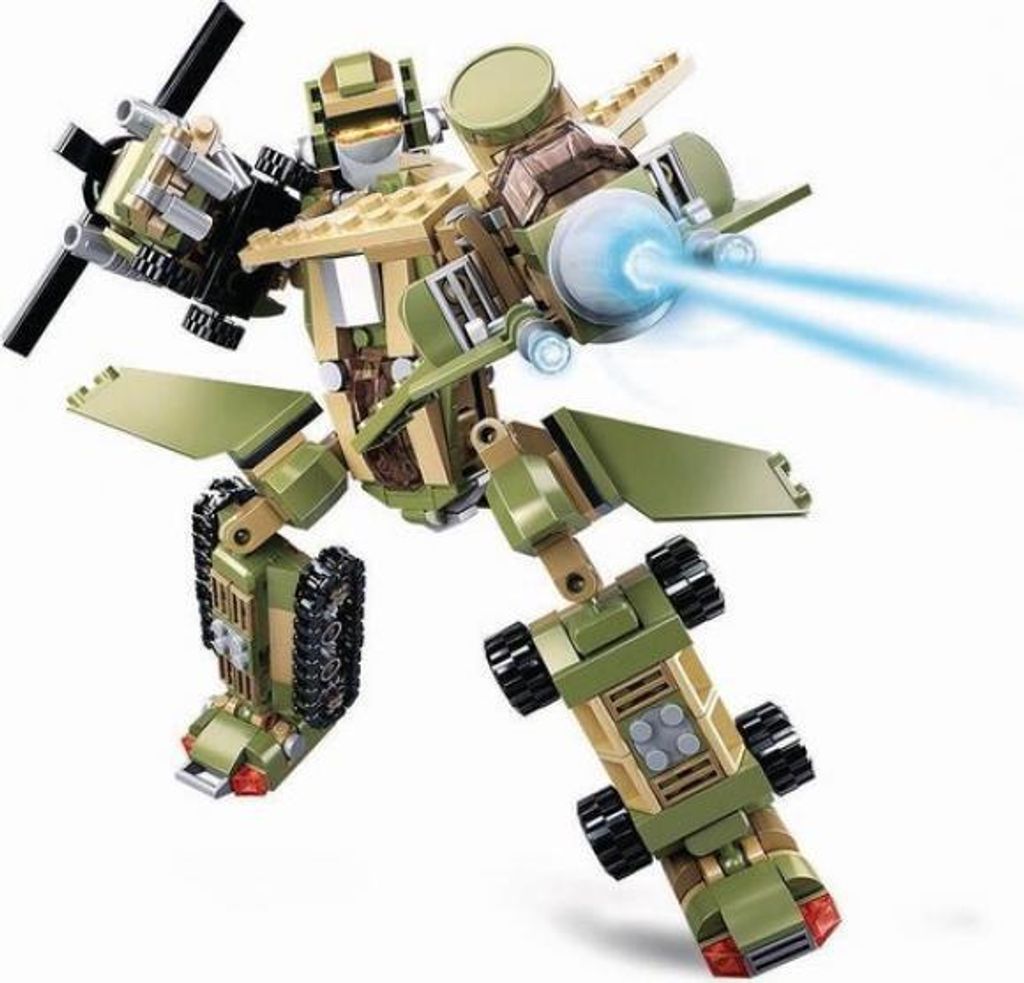 robot King Land Force junior 28 cm grün 448-teilig