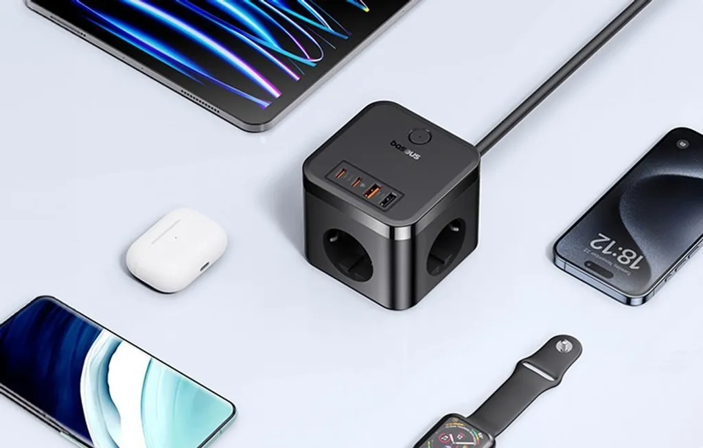 Chargeur de bureau Baseus PowerCombo Cube pour PC portable et mobile