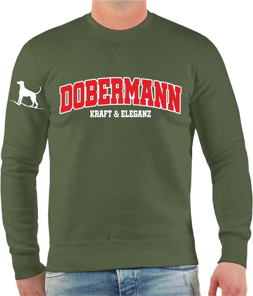 Herren Sweatshirt Dobermann Kraft & Eleganz