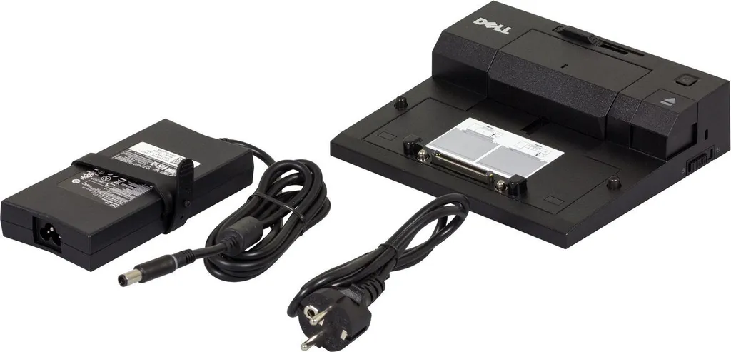 Station Dell E-Port Euro 130W pour supprimer les câbles du bureau