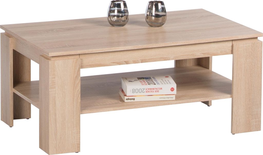 Couchtisch >Harrison< Schublade, Sonoma Eiche Nachbildung - 100x44x60cm (BxHxT)