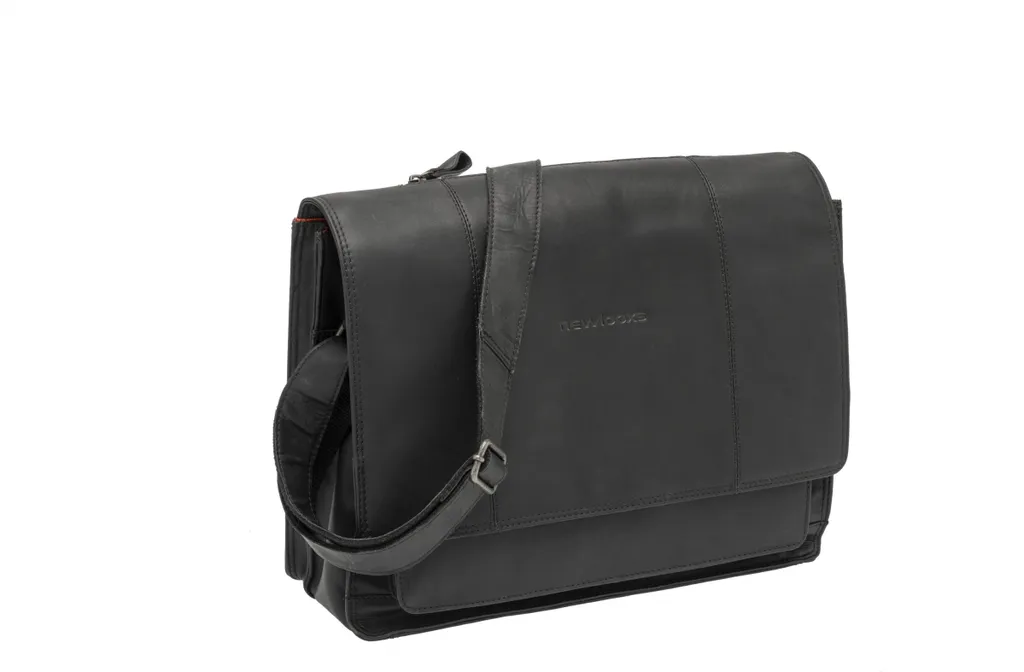Sacoche vélo cuir Nouveau Looxs Fellini 18L idéal pour le vélotaf noir