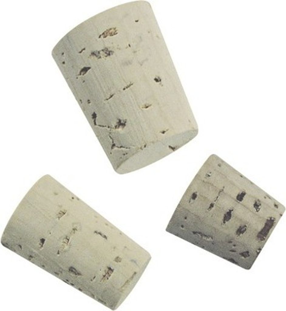 Spitzkorken für Flacons, 36 Stück, 3 Größen