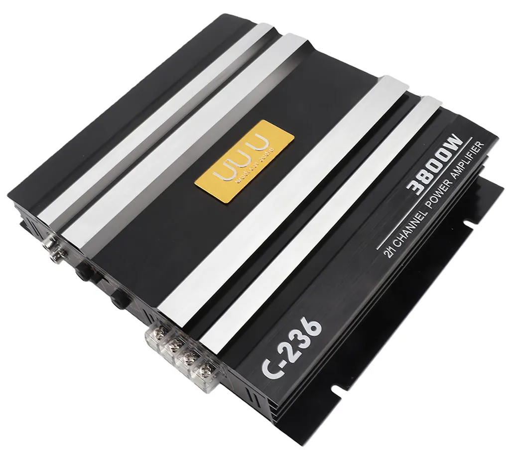 Amplificateur audio voiture 3800W à 2 canaux avec dissipation thermique