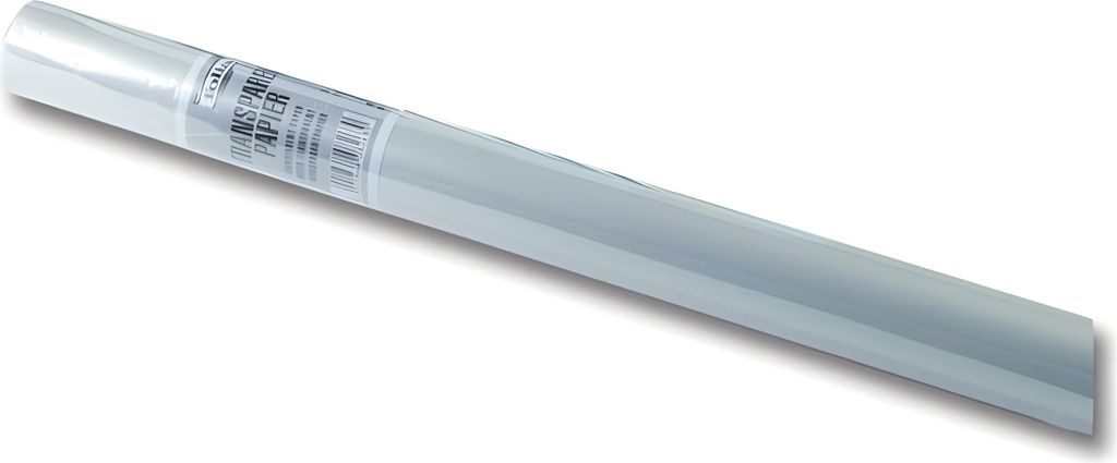 folia 8263 Transparentpapier 80g/m², Architektenpapier, 63 cm x 10 m, transparent (10 m Rolle)