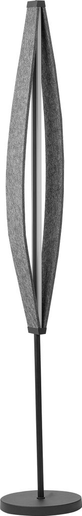 OSRAM Decor Flat Filz LED Stehleuchte 23W 3000K mit 800lm Grau 250mm, Stehlampe aus Filz und Metall