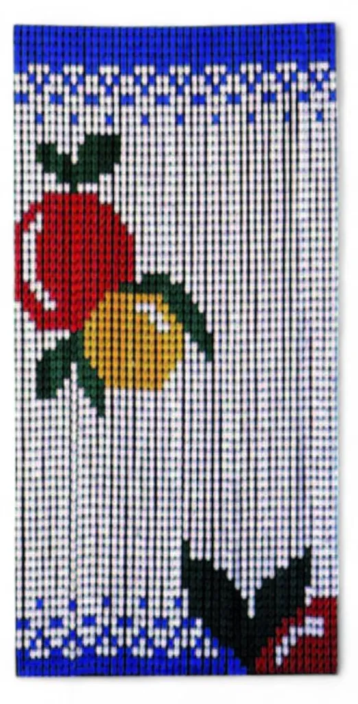 Moustiquaire à plaquettes 100x230 cm avec support alu robuste pour porte