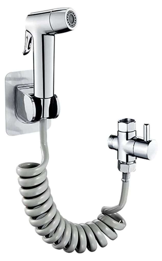 Bidet-Sprühset for WC-Windel Bidet WC-Sprüher WC-Bidet-Sprüher Handbadezimmer Duschkopf Schlauch 3,5 m Teleskopschlauch Wasserteiler mit Halteru...