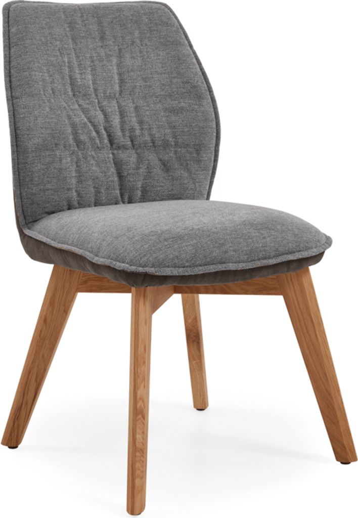 Niehoff Sitzmöbel Gent Schalenstuhl - Eichengestell/Stoffbezug