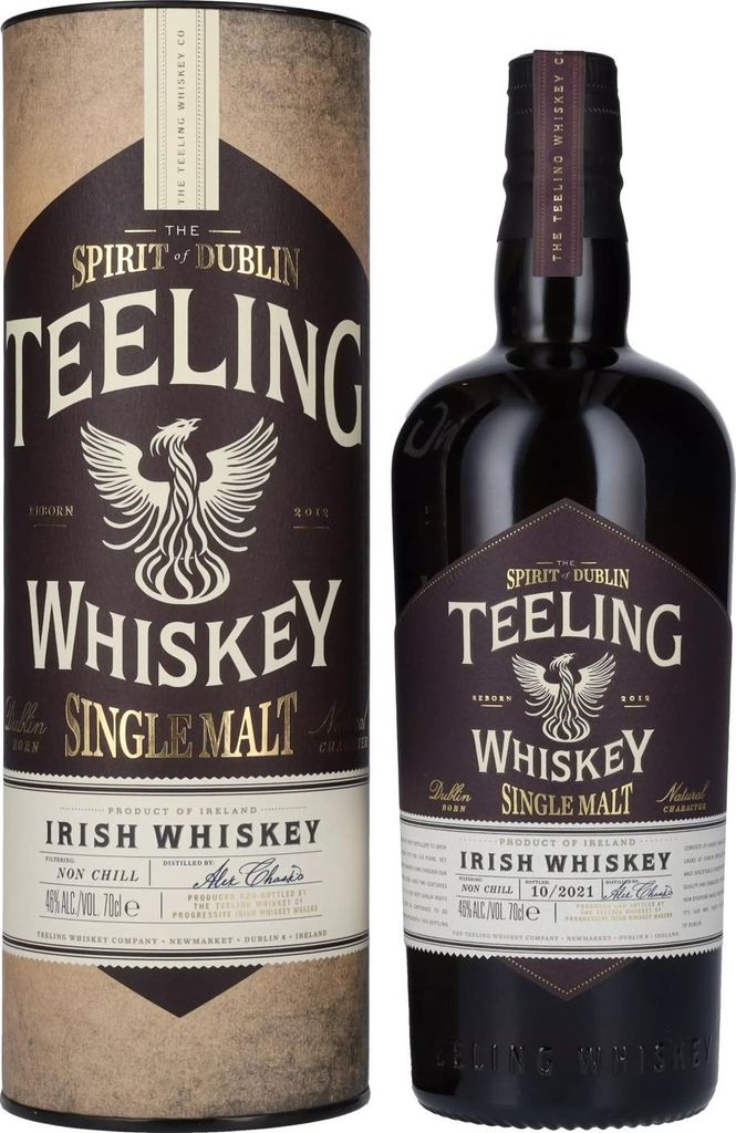 Teeling Single Malt Irish Whiskey en coffret cadeau | 46 % Image du produit 