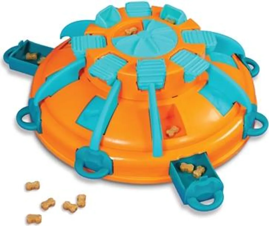 Stopper l'Ennui Canin avec la Tour de Friandises Nina Ottosson Orange