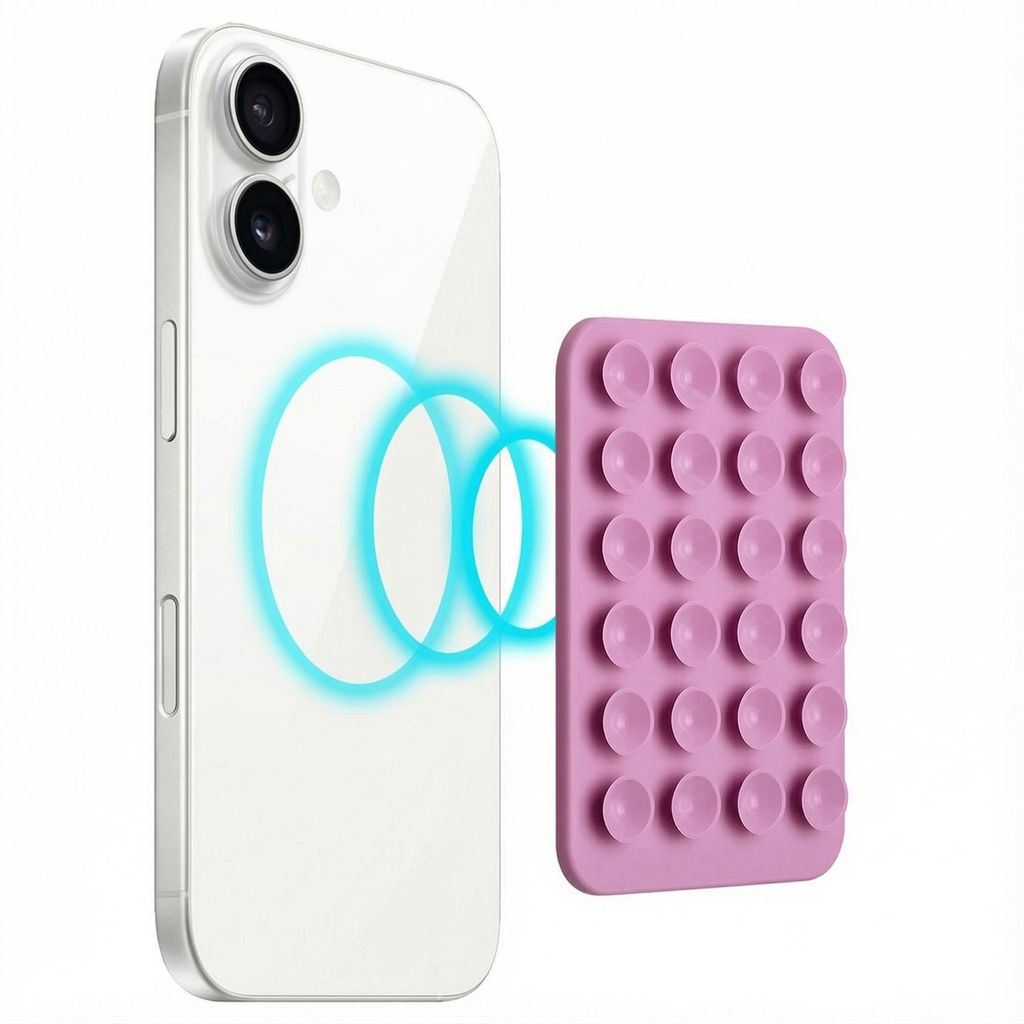 Portacellulare a ventosa Selencia MagSafe - Rossetto Immagine del prodotto 