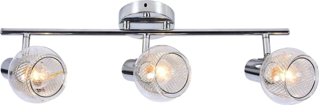 Barre 3 Spots Gavi Lampex 972/3 Finition Métal pour Éclairage Intérieur