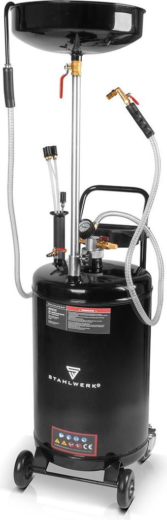 STAHLWERK Ölabsauggerät 70L Druckluft-Ölabsauger Ölauffanggerät Ölbehälter