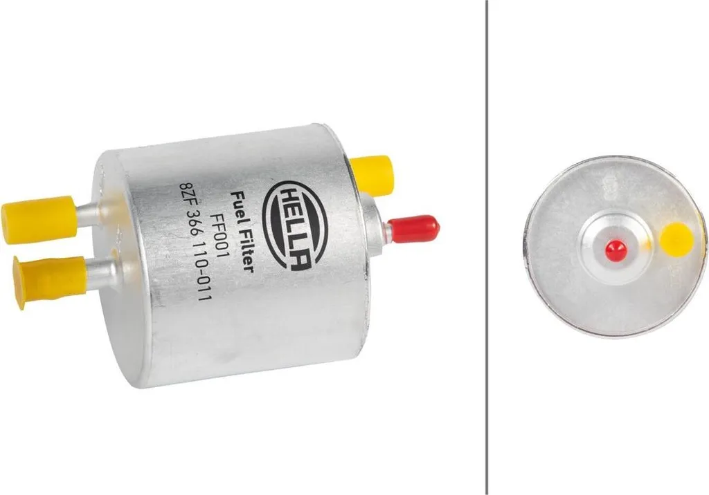 Filtre à carburant HELLA Ø 74 mm pour Mercedes-Benz Classe A et B