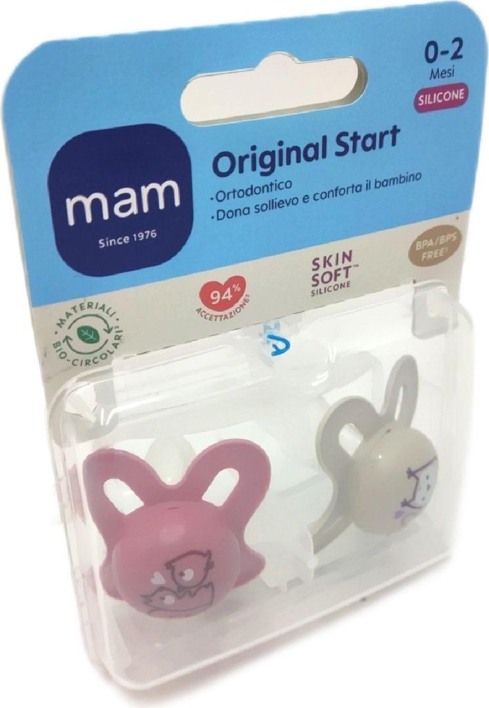 MAM Original Start Schnuller 2er Set Größe 0 2 Monate Baby Orthodontie.