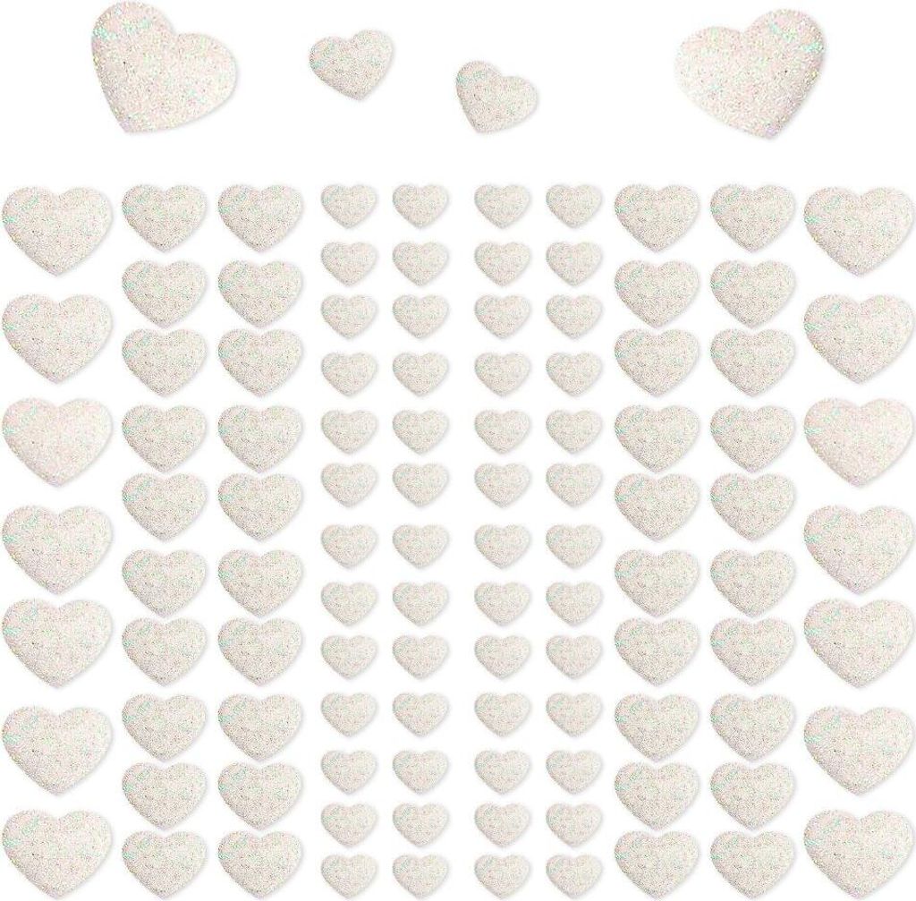 Oblique Unique 106 Herz Sticker Aufkleber Set mit Glitzer Produktbild 