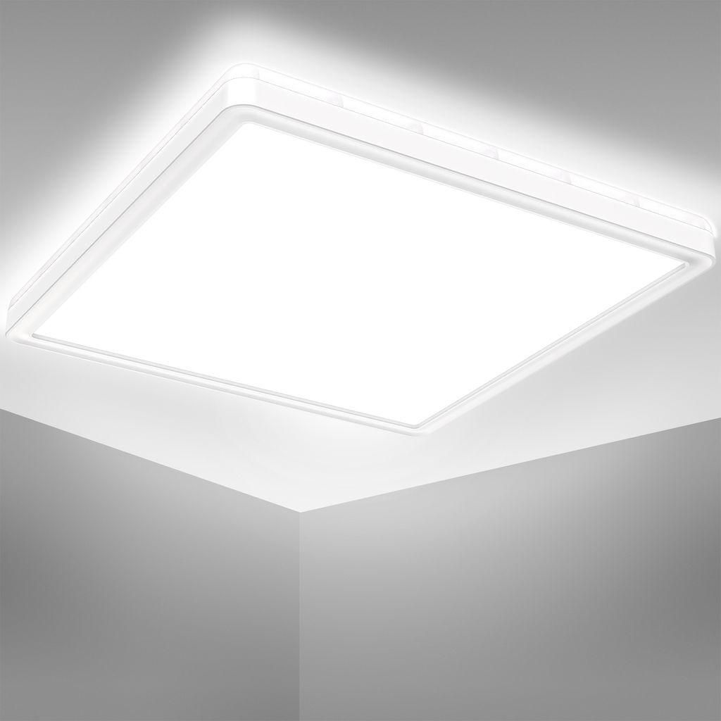 B.K.Licht Plafonnier LED ultraplat salle de bain IP44 18W Image du produit 