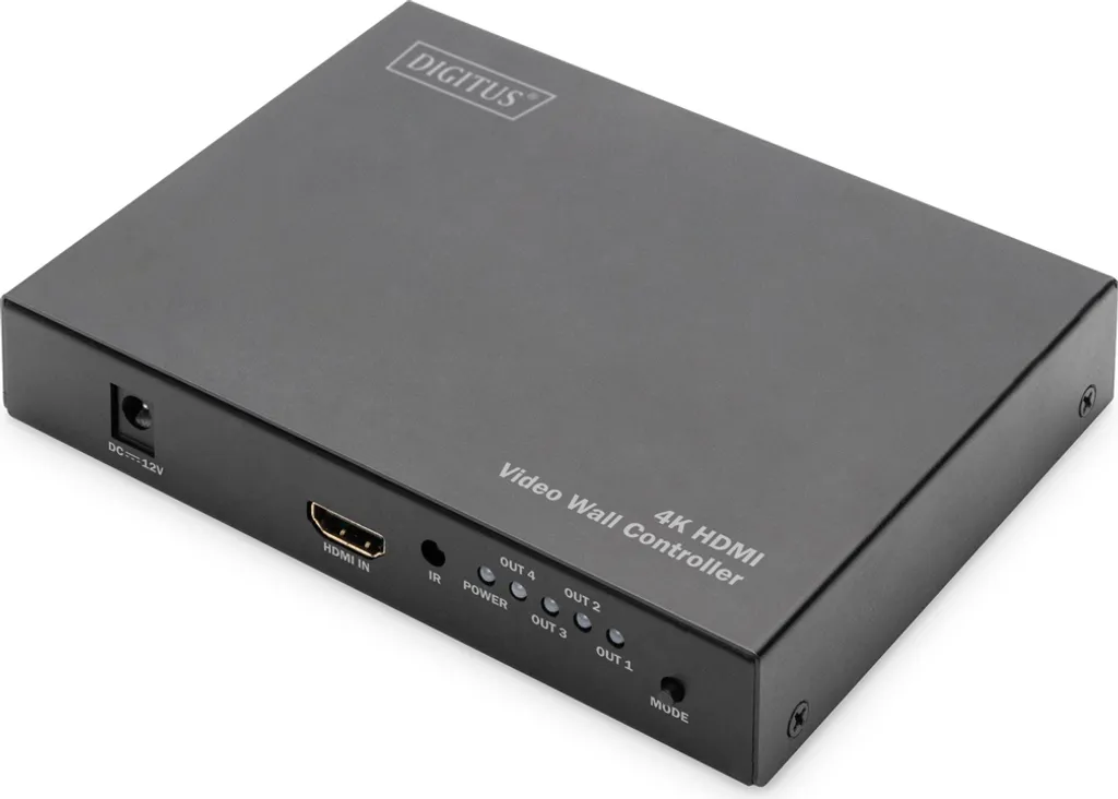 Processeur de Mur Vidéo 4K 2x2 HDMI DIGITUS DS-43309 pour Multi-Écrans