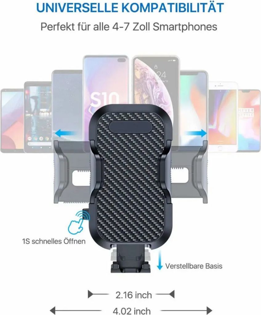 Držák na mobil 2v1 do auta, držák na mobil,držák s Obrázek produktu 5