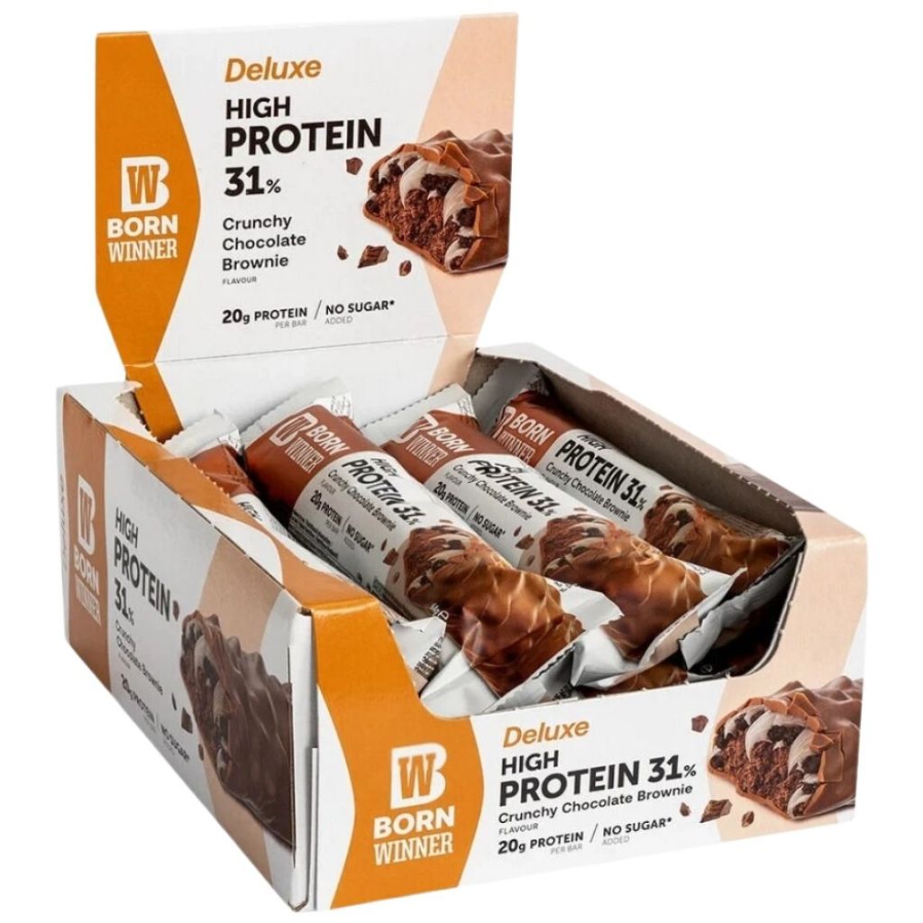 Born Winner | Deluxe Crunchy 31% High Protein Bar Biscuits with cream