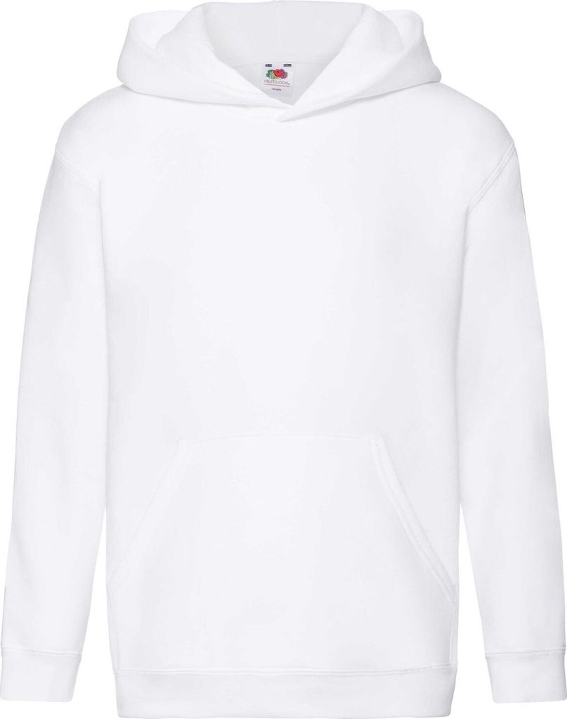 Fruit Of The Loom Kinder Kapuzen Pullover Premium 70/30 RW3303 (9/11 Jahre) (Weiß)