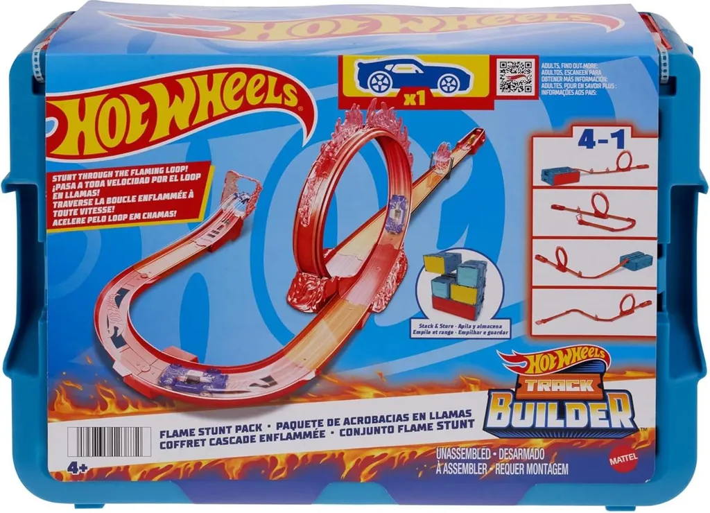 Circuit de Voiture Hot Wheels Track Builder Pack de Cascades Modulable - 16