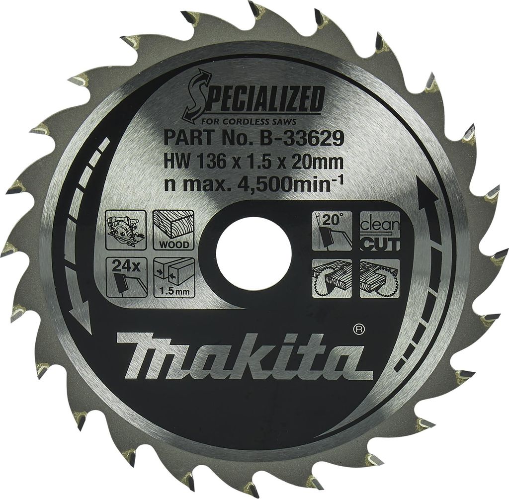 Makita B-33629 SPECIALIZED Sägeb.136x20x24Z Produktbild 