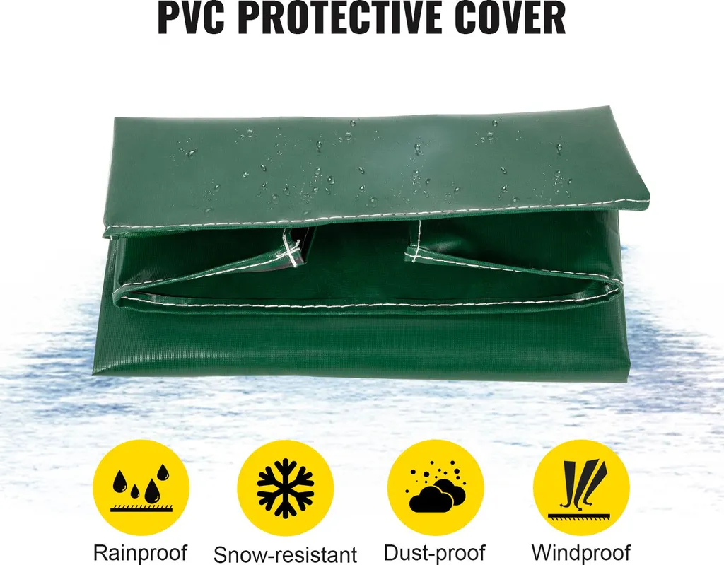 Range-bûches Extérieur avec Housse PVC - Support de Stockage en Acier - 5