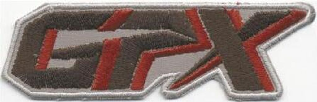Aufnäher - GTX - 04260 - Gr. ca. 9,5 x 2,5 cm - Patches