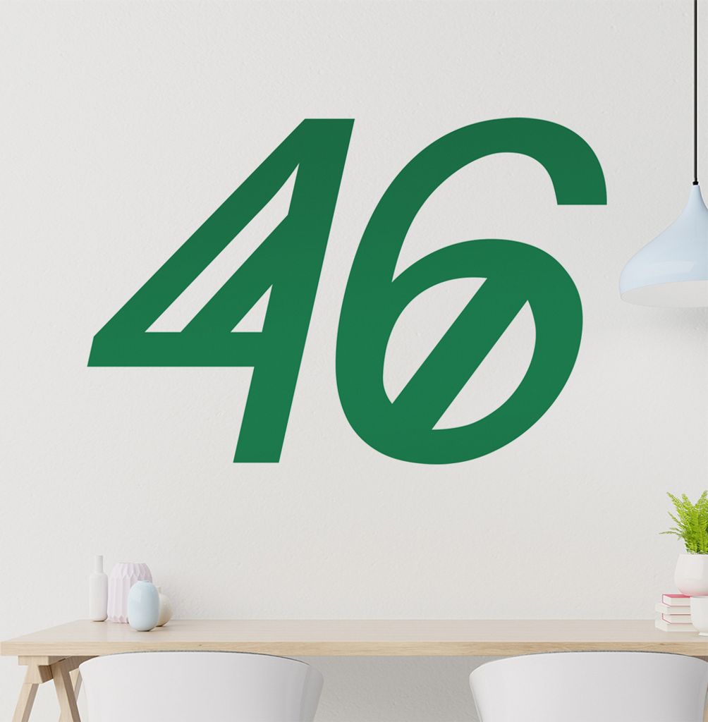 46 Wandtattoo in 6 Größen - Wandaufkleber Wall Sticker - Dekoration, Küche, Wohnzimmer, Schlafzimmer, Badezimmer