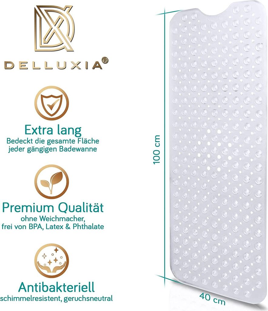 Delluxia Badewannenmatten rutschfest für Kinder & Produktbild 2