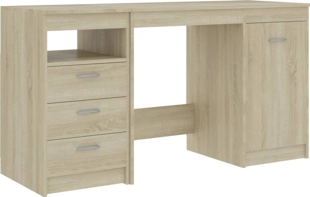 Schreibtisch Sonoma-Eiche 140x50x76 cm Holzwerkstoff