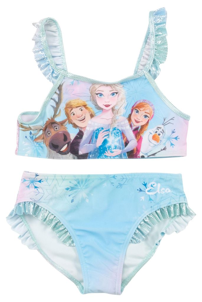 Disney Die Eiskönigin Bikini mit Rüschen für Mädchen - Elsa Produktbild 