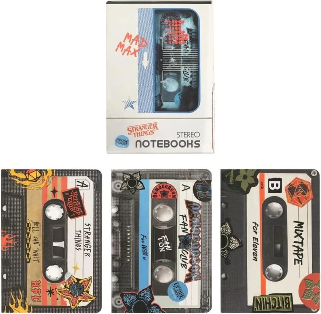 Official Stranger Things A6 Notebook Set | Erik Walkman Pack 3-szt - 2