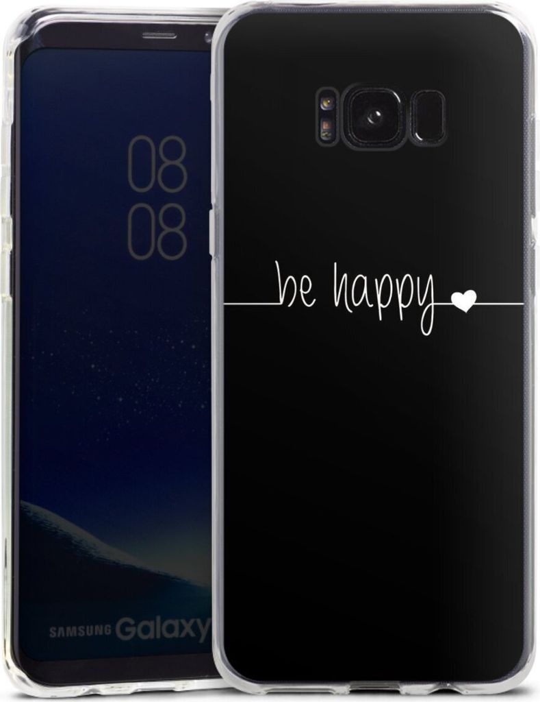 DeinDesign Handyhülle für Samsung Galaxy S8 Plus Silikon Hülle Case Smartphone Schutzhülle Glück Sprüche Statement