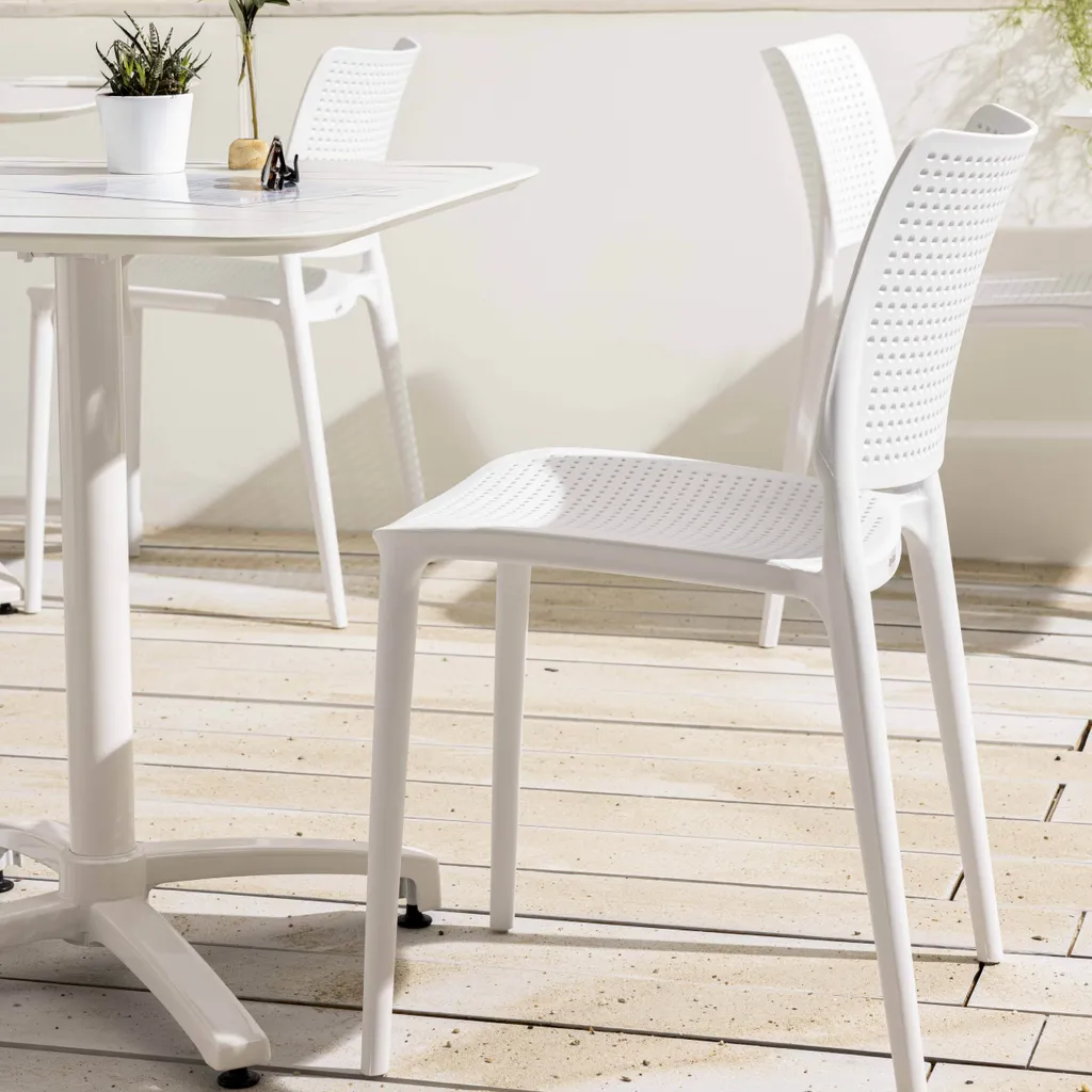 Sedia Professionale Oviala Riga Bianca - Arredo Bar e Terrazza - 2