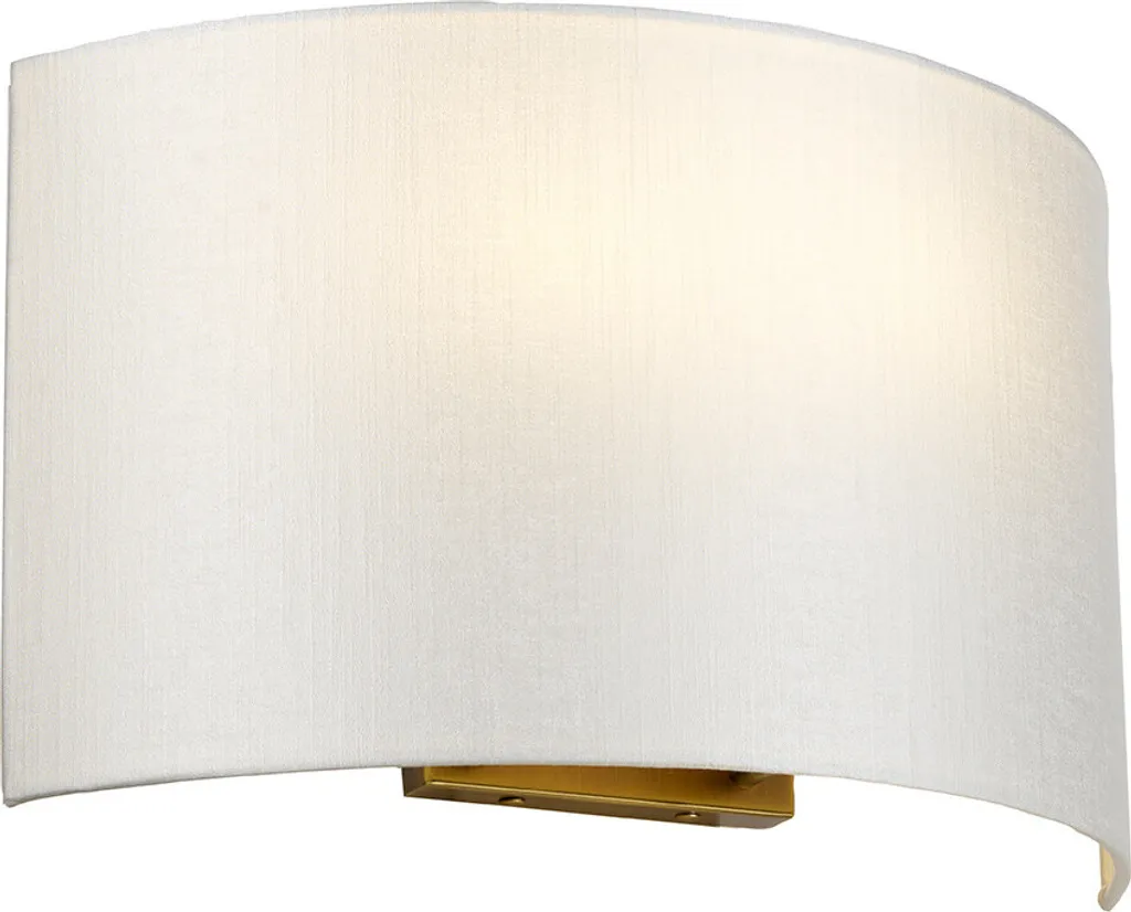 Applique Cooper Designer's Lightbox Laiton Vieilli et Crème 2xE27