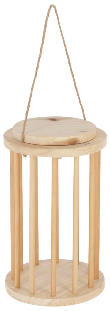 Kerbl Pet Heuraufe 3 in 1, Futterraufe, 25 cm, Holz, Ø 15 cm