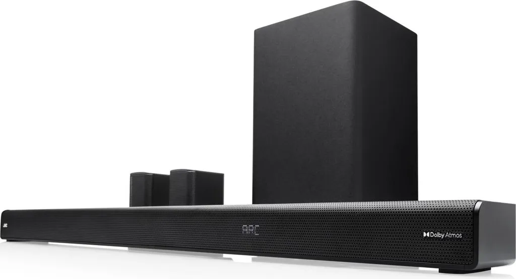 Barre de son JVC TH-E874B avec caisson de basses sans fil et Dolby Atmos