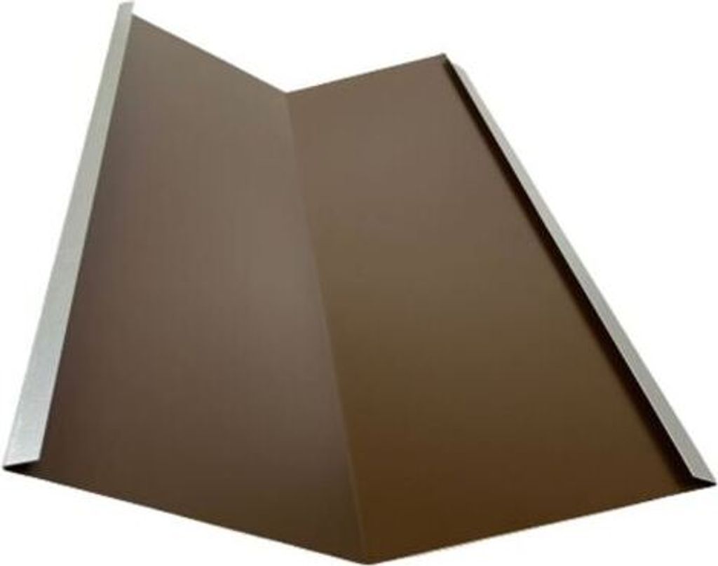 Kehlblech Kehle 1 m lang Alu Braun RAL 8014 Zuschnitt 50 cm Produktbild 