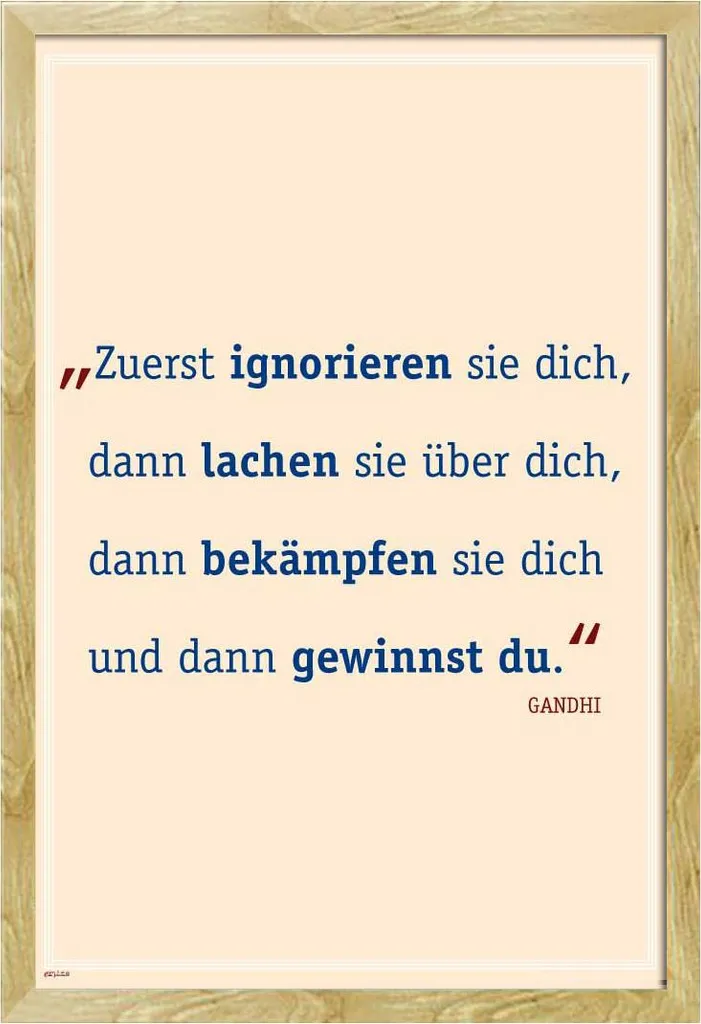 Arreda con Consapevolezza: Poster Gandhi e Cornice Shinsuke Faggio