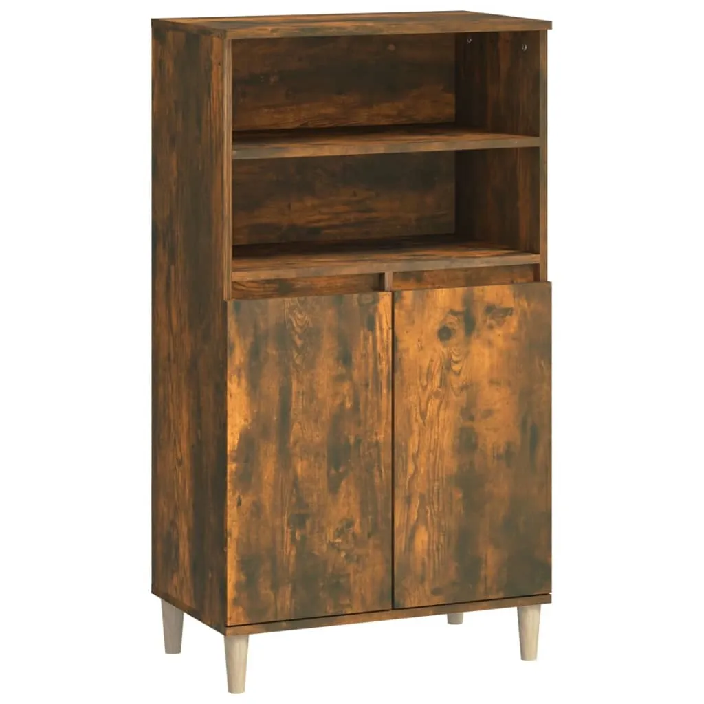 SYFAX™ Credenza Rovere Fumo 60x36x110 cm in Legno Multistrato
