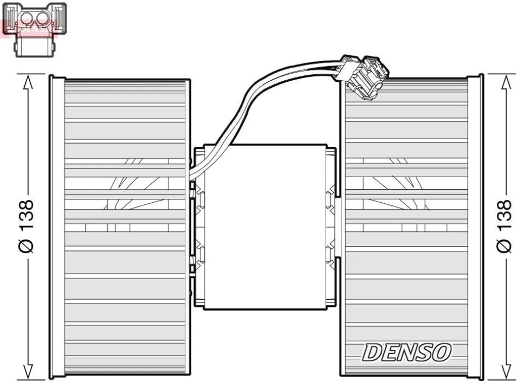 Solution Bruit Ventilation X3 E83 : Pulseur d'habitacle DENSO DEA05006