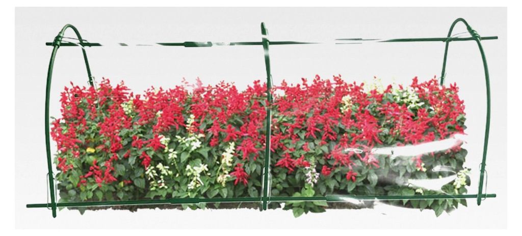 Gartentunnel - Gewächshausreifen für erhöhte Beete | Winddichte Pflanzhaken | Flexibles Anbausystem für Garten und Obstgarten