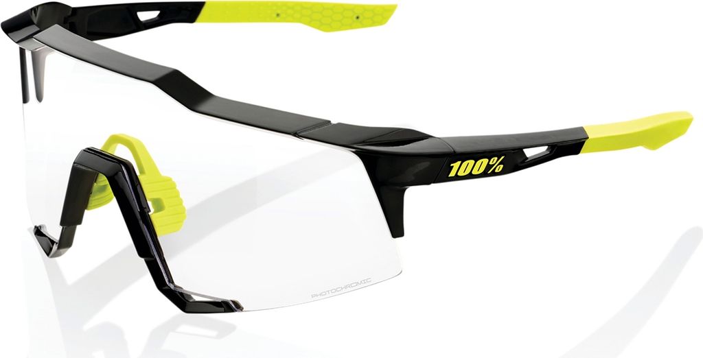 100% Speedcraft Gloss Black/Photochromic Fahrradbrille