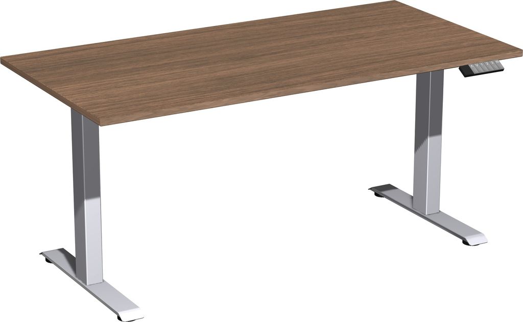 Geramöbel Tisch Elevate Plus 1600x800x630-1280mm si/nu