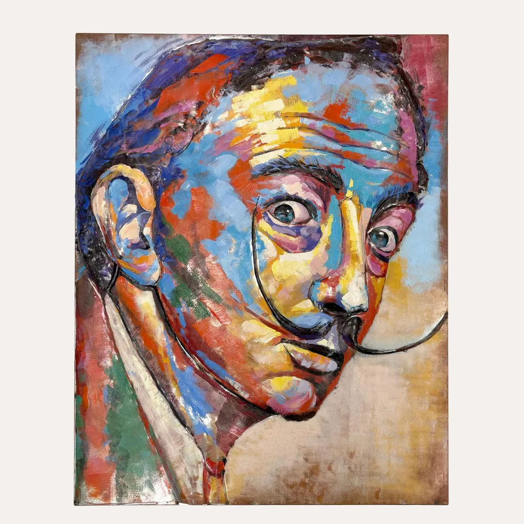 Aménager son salon avec le tableau en fer Salvador - Déco murale métal